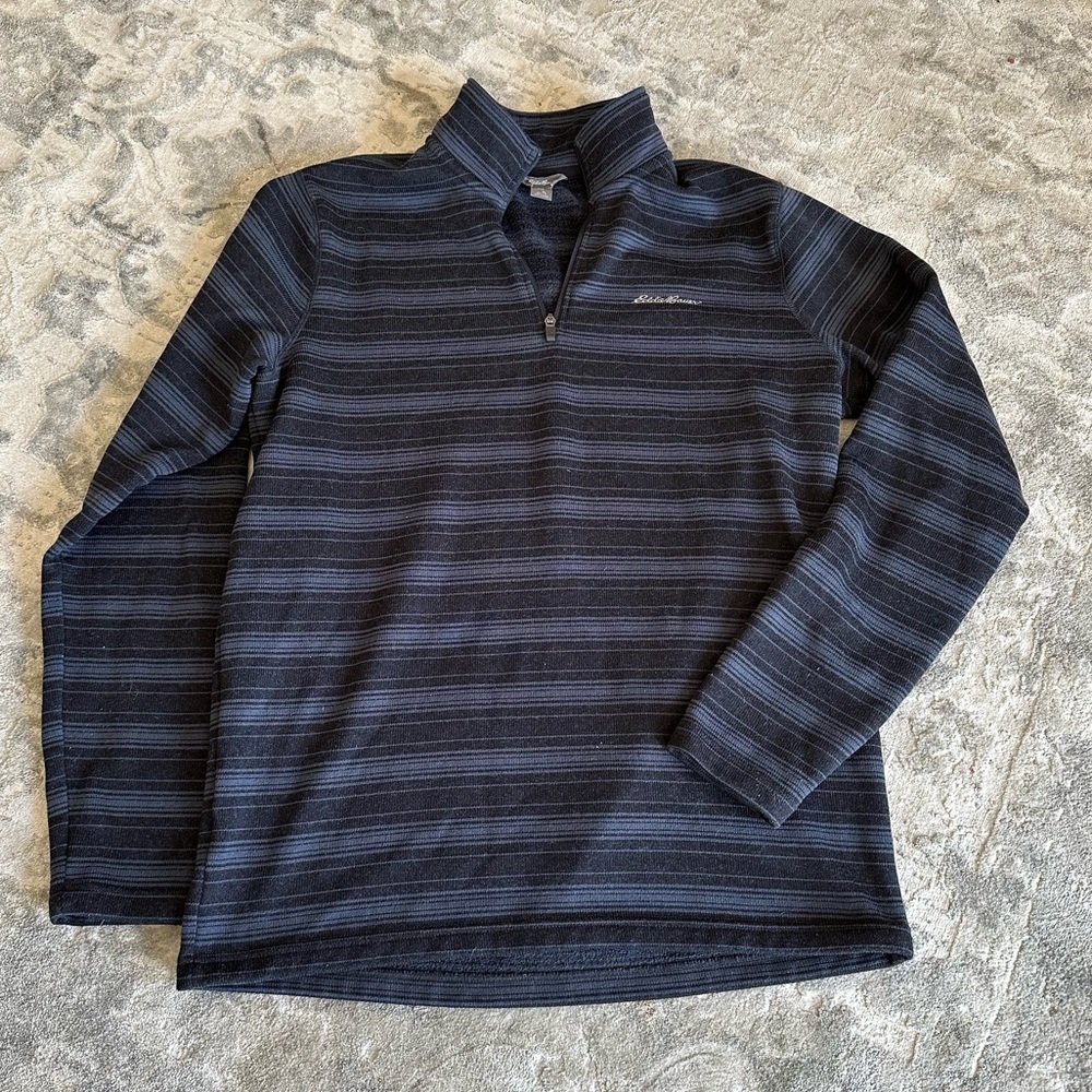 Eddie Bauer Men’s Fleece Quarter Zip Pullover | Size TL